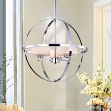 Maybe you would like to learn more about one of these? Zenta Chrome 16 Inch 3 Light Round Cage Pendant With Frosted Glass Shades On Sale Overstock 14221291