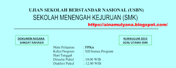 Latihan Soal Ujian Sekolah Us Ppkn Smk 2020 2021 Pendidikan Kewarganegaraan Pendidikan Kewarganegaraan