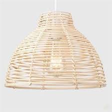 Java lamp shade, large, natural rattan. Rattan Pendant Lamp Shade Vintage Style Woven Lampshade Etsy In 2021 Pendant Lamp Shade Ceiling Light Shades Ceiling Pendant Lights