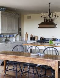 Upstate Ny Farmhouse Kitchen Farm Table With Black Windsor Chairs Kitchen Remodel Kitchen Design Eat In Kitchen Table