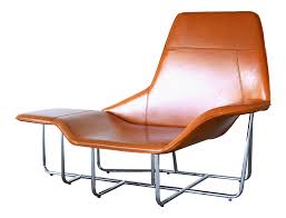 Modern Leather And Chrome Chaise Lounge Chair By Mark David Design Modern Chaise Lounge Chairs Modern Chaise Lounge Chaise Lounge Chair