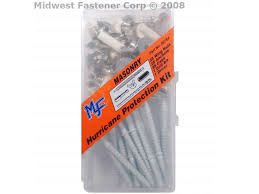 I completed a feedback survey from my dealer to hurricane and included that exact suggestion. Cox Hardware And Lumber Hurricane Kit For Masonry 25 Piece 09754