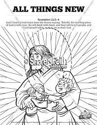 A fun christian coloring gift book for adults & kids with inspirational bible. Revelation 21 All Things New Sunday School Coloring Pages Sunday School Coloring Pages