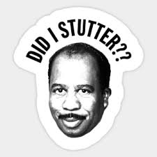 Stanley Hudson Stickers for Sale