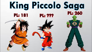 This saga covers two things: Dragon Ball King Piccolo Saga Power Levels Youtube