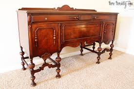 my grandparents' antique buffet has