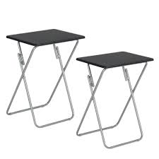 Shop for metal tv trays folding online at target. Aingoo Folding Tv Trays 2 Pcs Small Snack Metal Dinner Tray Side Table Black Walmart Com Walmart Com