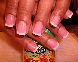 After Pink White Overlay Nail Photos Overlay Nails Gel Overlay Nails Nails