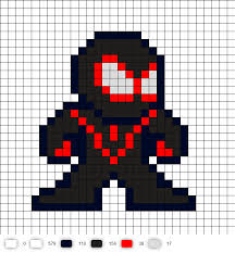 Ultimate Spider Man Perler Bead Pattern Perler Bead Art Pixel Art Templates Pixel Drawing