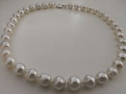 How to measure a pearl necklace. Lot Art Necklace With 37 Australian Pearls Measuring 10 To 12 Mm Silvery White Colour And High Natural Lustre No Reserve Price