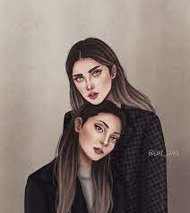 Sarra art,, cute couple picture video. Sarra Art Bff Girly Instagram Cute Wallpapers Novocom Top