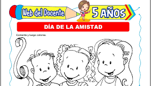 De niño no había nada que disfrutara más que evadirme en una página para colorear con mis lápices de colores. Dia De La Amistad Para Ninos De 5 Anos Web Del Docente