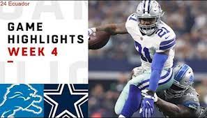 Lions Vs Cowboys Week 4 Highlights Nfl 2018 Alles Pin Cowboys Nfl Network Nfl