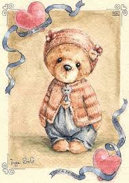 Inga Izmaylova E Una Illustratrice Contemporanea Russa Vive A Mosca E Firma I Suoi Disegni Di An Arte Degli Orsi Disegnare Animali Disegni Di Animali Carini