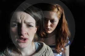 14695945-Actors Ashley Smith and Jenny Hulse at a rehearsal for the play  'Sense' at the Kings Theatre.