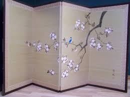 Vintage Japanese Decor Screen Hand Painted Silk By Glimmersintime 350 00 Room Divider Screen Japanese Room Divider Japanese Room Decor