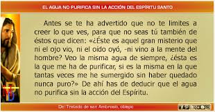 Misioneros De La Palabra Divina Reflexion El Agua No Purifica Sin La Accion Del Reflexion Espiritu Santo Agua