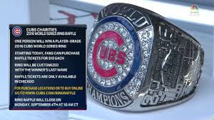 PIT@CHC: Cubs raffle World Series ring for charity - YouTube