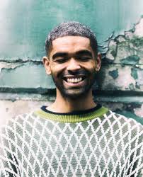 Actor Kingsley Ben-Adir wearing our SS24 knitted argyle crew neck jumper  for Guardian Fashion. Recently portraying the legend Bob Marley in the  biographical film “One Love!” 👊🏽 Photography: Gavin Bond for Observer