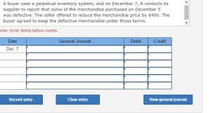 Solved A Buyer Uses A Perpetual Inventory System And On Chegg Com