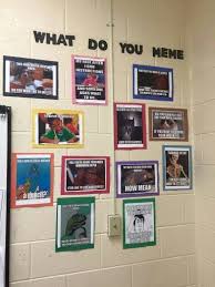 Meme Wall History Teacher Classroom History Classroom Decorations Middle School Classroom Decor