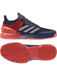Sie beanspruchen füße und gelenke beim tennisspielen mal mehr, mal weniger stark: Tennisshop Tennisseite Tp24 Adidas Tennisschuhe Herren Uebersonic 3 Clay Navy Rot 2018