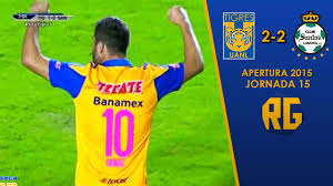 We found streaks for direct matches between tigres vs santos. Tigres 2 2 Santos Jornada 15 Apertura 2015 Liga Mx Resumen Goles Youtube