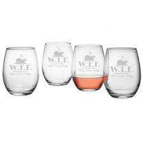 Thanksgiving set of four wine charms. Thanksgiving Wine Glasses Up To 65 Off Until 11 20 Wayfair Wayfair