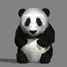 Baby Panda 3d Model 10 Unknown Blend Fbx Obj 3ds Free3d Baby Panda Panda Panda 3d