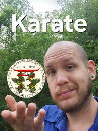 Karate class with nunchaku training and kata