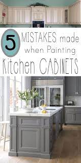 If your cabinets have a wood veneer—essentially a very thin layer of real hardwood over a pressed material—you will also need to sand before painting your kitchen cabinets.but before you break out the sandpaper or paint, carefully inspect the veneer for loose edges, chips, or cracks. 5 Mistakes People Make When Painting Kitchen Cabinets Painted Furniture Ideas Painting Kitchen Cabinets Kitchen Redo Kitchen Cabinets