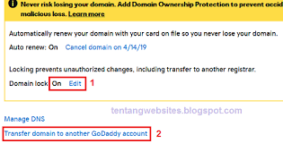 Cara Transfer Domain Di Godaddy Antar Akun Komputer Dan Blog