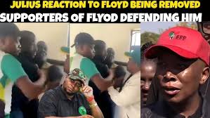 Chaos broke out within MK party supporting Floyd Shivambu |Julius reaction  to Floyd being removed