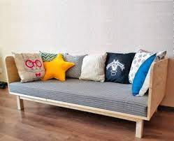 The black diy pallet sectional sofa project; Small And Cute Homemade Modern Diy Sofa Minimum Tools 12 Steps With Pictures Instructables