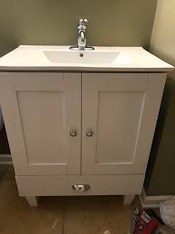 This post contains affiliate links for your convenience. Decided To Build My Own Bathroom Vanity After Seeing Hd S Prices Quality Poplar Doors And Drawer Dovetailed Drawer Box Blum Soft Close Hinges And Drawer Slides Woodworking