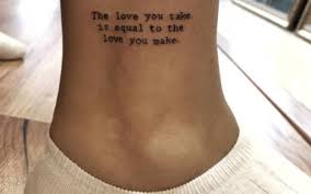 Do What You Love And Love What You Do Tattoo Resultado De Imagem Para The Love You Take Is Equal To The Love You Make Tattoo Pesquisa De Imagens Imagens Do Google Imagens