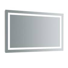 Fresca Santo 48 In W X 36 In H Frameless Rectangular Led Light Bathroom Vanity Mirror Fmr024836 The Home Depot