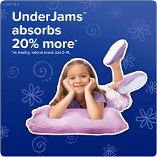 Pampers Underjams Bedtime Underwear Girls Size S M 50 Count
