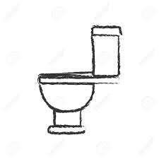 How to draw a toilet. Monochrome Blurred Silhouette With Toilet Icon Side View Vector Royalty Free Cliparts Vectors And Stock Illustration Image 80117675