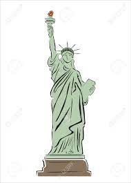 Dessin De La Statue De La Liberté Clip Art Libres De Droits, Svg, Vecteurs  Et Illustration. Image 21998293