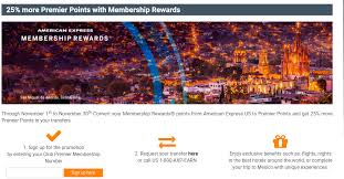 Expired American Express Transfer Bonus 25 To Aeromexico