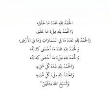 الحمد لله عدد ما خلق Islamic Quotes Quran Quotes Islamic Inspirational Quotes