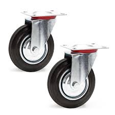 Wiltec 64927 | Lenkrollen Set 160mm 130kg 2Stk.