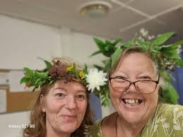 Winter solstice fire circle with friends and family