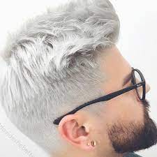 Use Hairmenstyle Davideshebetter Platinum Blonde Hair Men Grey Hair Men Men Hair Color