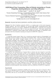 Mega q sdn bhd is a professional pest management and fumigation service provider specializing in termite control, general pests and fumigation works. Pdf Rhdpe Wood Fiber Composites Effect Of Phthalic Anhydride On Tensile Properties Swelling Behavior And X Ray Diffraction