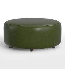 Use this multifunctional storage ottoman to hide accessories in a bedroom, to. 36 Worley Round Leather Ottoman Rejuvenation