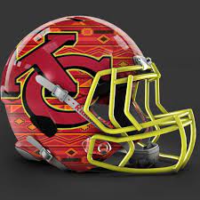 Cool football helmets football helmet design sports helmet football uniforms football memes football team football season college football new nfl helmets. Kansas City Chiefs Alt Helmet Design Football Helmets Football Helmet Design Cool Football Helmets
