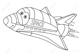 Free printable astronaut in space pdf coloring page. Coloring Page Coloring Picture Of Cartoon Space Shuttle Childish Royalty Free Cliparts Vectors And Stock Illustration Image 135658939
