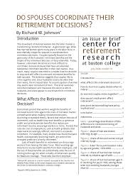 We did not find results for: Pdf Do Spouses Coordinate Their Retirement Decisions